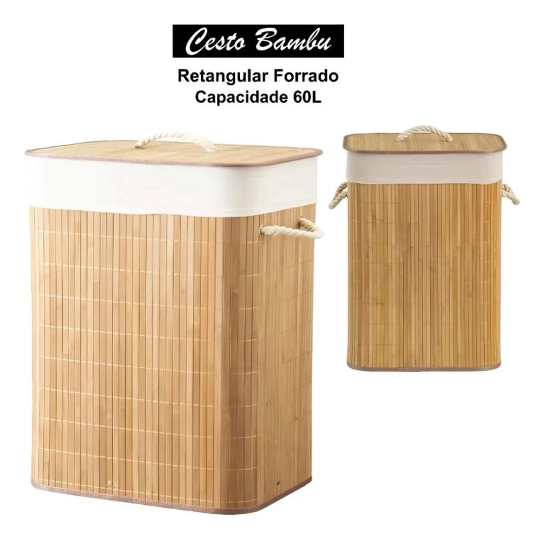 Melhores cestos para roupa suja organizados em quarto e banheiro