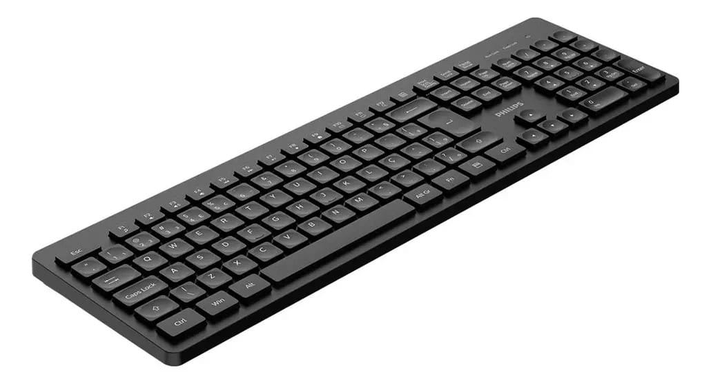 Teclado Sem Fio Compacto com Layout ABNT2